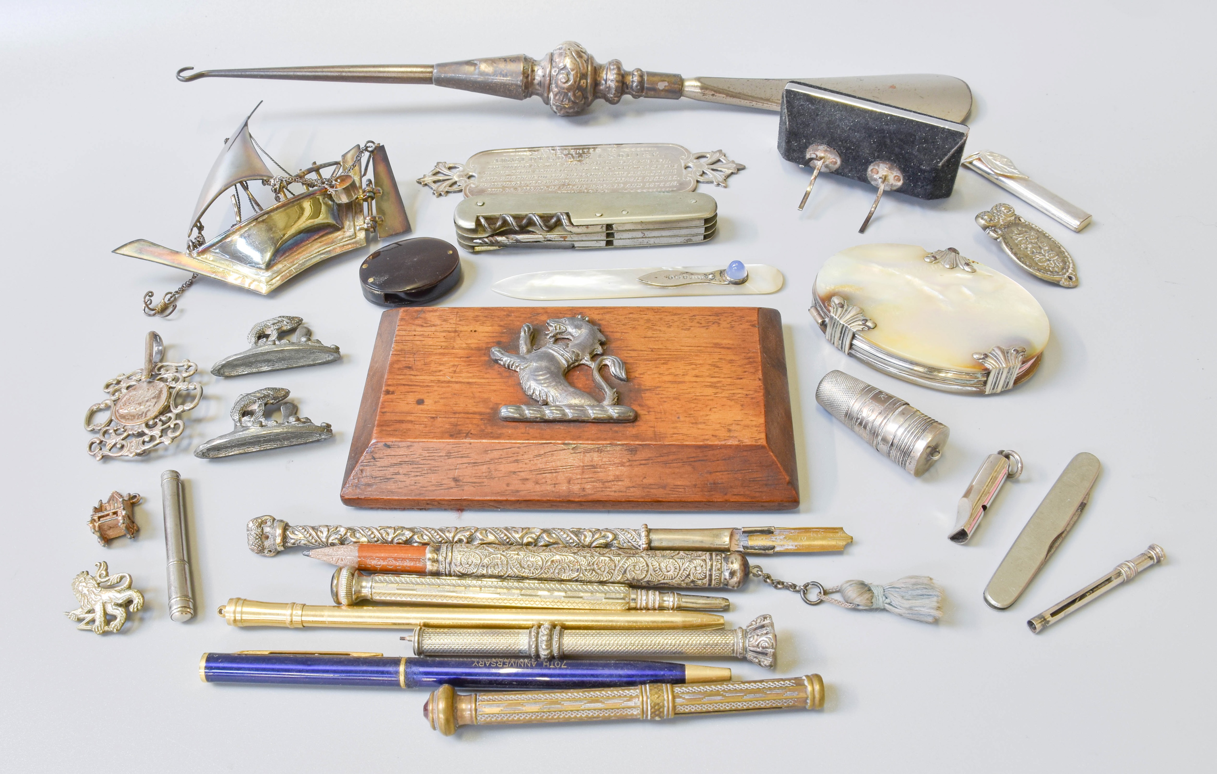 Lot 152 - A Collection of Assorted Silver, Objects of