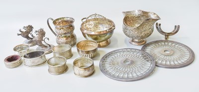 Lot 131 - A Collection of Assorted Silver, comprising a...