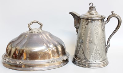 Lot 128 - Four Items of Silver Plate, comprising a...