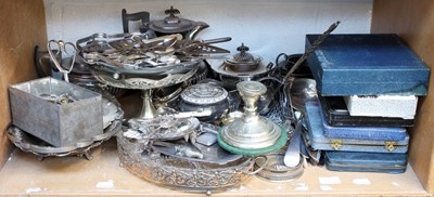 Lot 124 - A Large Collection of Assorted Silver Plate,...