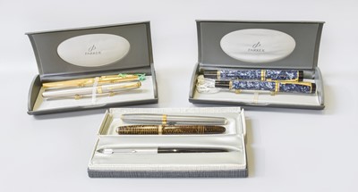 Lot 139 - A Collection of Seven Various Parker Pens,...