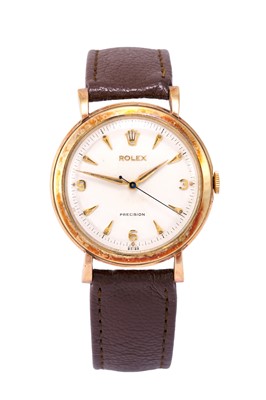 Lot 2211 - Rolex: A 9 Carat Gold Centre Seconds...