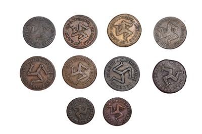 Lot 172 - 10x 18th Century Isle of Man Coins, to include;...