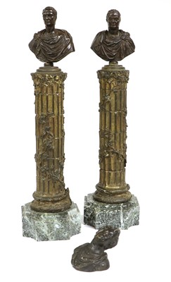 Lot 358 - 19th Century Grand Tour: A Pair of Bronze...