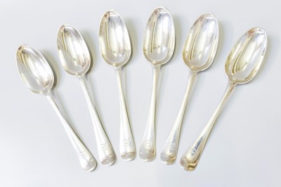 Lot 173 - A Set of Six George II Silver Table-Spoons, by...