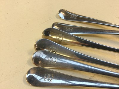 Lot 173 - A Set of Six George II Silver Table-Spoons, by...