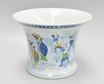 Lot 249 - A Chinese Porcelain Brush Pot, Qianlong reign...