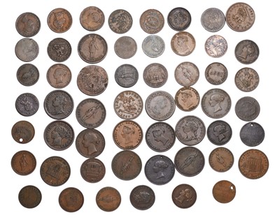 Lot 430 - Assorted Canadian Tokens, 54 in total,...