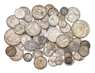 Lot 193 - Assorted World Silver Coinage; mostly 19th and...