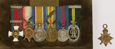 Lot 6 - A First World War DSO Group of Six Medals,...