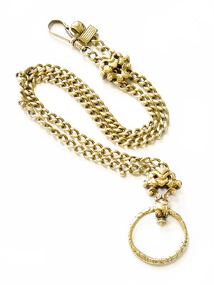 Lot 447 - An Albertina Chain, with slider, length 28.5cm