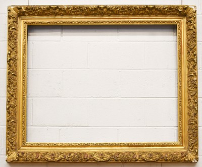Lot 146 - A Large Gilt and Gesso Picture Frame, 122cm by...