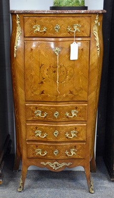 Lot 18 - A 19th Century French Inlaid Secretaire...