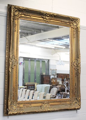 Lot 99 - A Large Reproduction Gilt Framed Mirror, the...