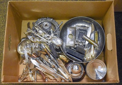 Lot 187 - A Collection of Assorted Silver Plate,...