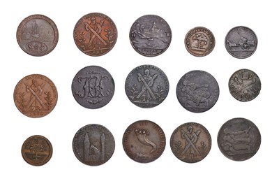 Lot 427 - Scotland, 18th Century Tokens; 15 in total,...