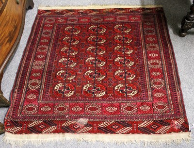 Lot 1140 - Early 20th Century Tekke Marriage Rug, the...