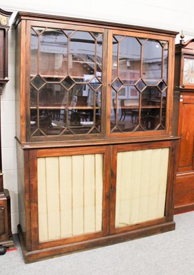 Lot 1357 - A 19th Century Mahogany Bookcase, with glazed...