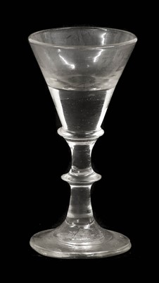 Lot 12 - ~ A Wine Glass, circa 1760, the ovoid bowl...