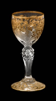 Lot 12 - ~ A Wine Glass, circa 1760, the ovoid bowl...