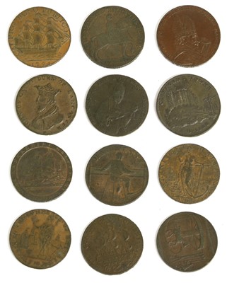 Lot 424 - North of England, 18th Century Tokens, 12 in...