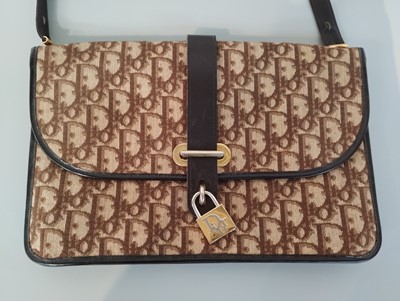 Lot 1004 - Christian Dior Brown Monogram Canvas Shoulder...