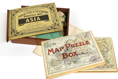 Lot 315 - A Philip Son & Nephews Dissected Map of Asia,...