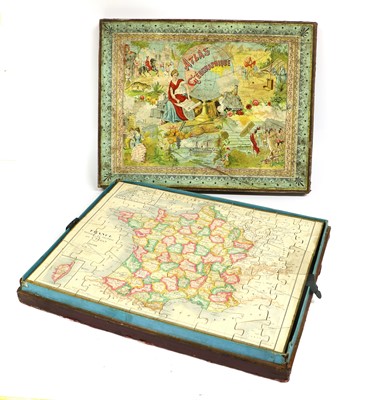 Lot 329 - An Atlas Geographique Puzzle Set, comprising...