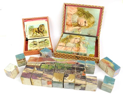 Lot 284 - A Block Puzzle Set, late 19th/early 20th...