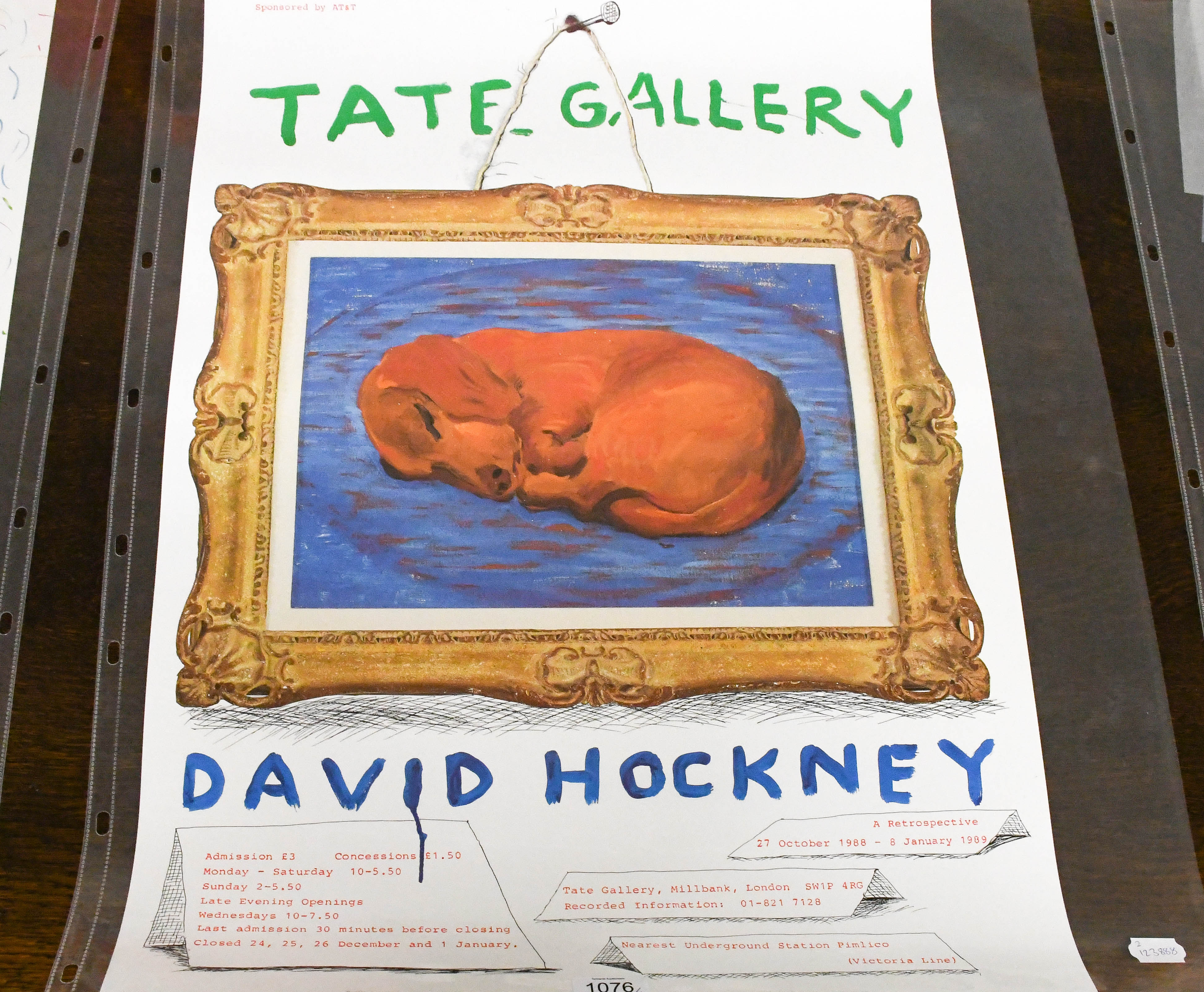 Tate Gallery, David Hockney, Little Stanley Sleeping, AFTER DAVID HOCKNEY  (b.1937)