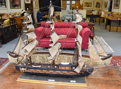 Lot 386 - A Model Ship, Spanish Armada type, Fragata...