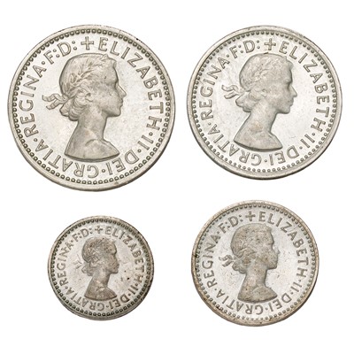 Lot 219 - Elizabeth II, Maundy Set 1972, 4 coins...