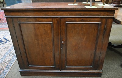 Lot 1327 - A 19th Century Mahogany Two Door Cupboard,...