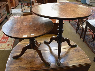 Lot 1323 - A George III Mahogany Tilt Top Tripod Table,...