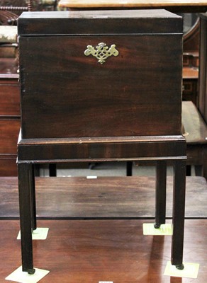 Lot 1271 - A George III Mahogany Cellarette, 46cm by 35cm...