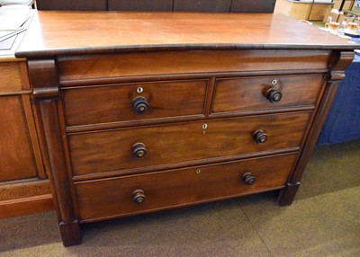 Lot 1461 - A Mid 19th Century Mahogany Three Height Chest...