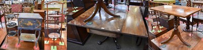 Lot 1326 - A George III Mahogany Drop Leaf Pedestal Table...