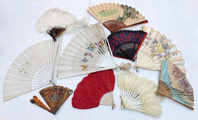 Lot 258 - Assorted Mainly Early 20th Century Fans,...