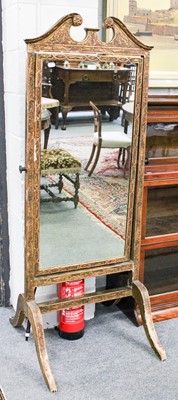 Lot 1443 - A 19th Century Gilt Framed Cheval Mirror, with...