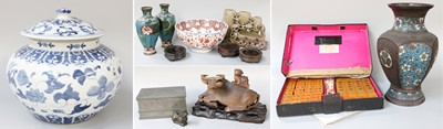 Lot 336 - Assorted Asian Art, including a Chinese bronze...