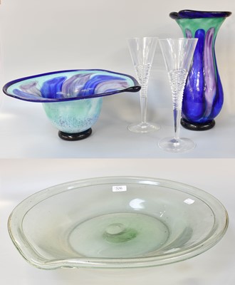 Lot 326 - Uredale Studio Glass, by Tim Simon, a large...