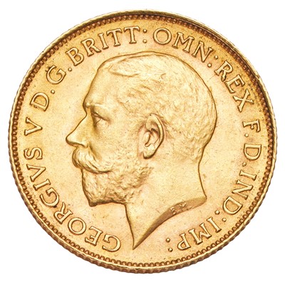 Lot 285 - George V, Half Sovereign 1914; extremely fine...