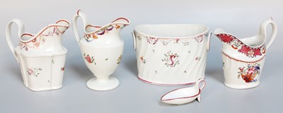 Lot 356 - Three Various Newhall Porcelain Cream Jugs,...