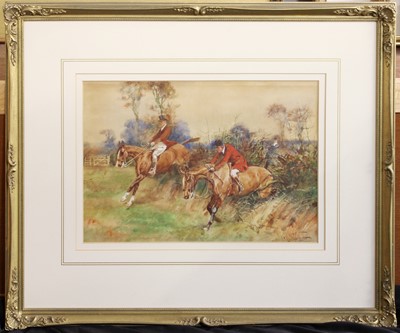 Lot 1095 - Thomas Ivester Lloyd (1873-1942) Lady riding...