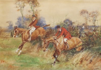 Lot 1095 - Thomas Ivester Lloyd (1873-1942) Lady riding...