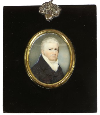 Lot 370 - English School (early 19th century): Miniature...