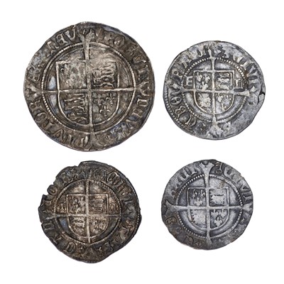Lot 32 - 4x Hammered Henry VIII Coins; to include;...
