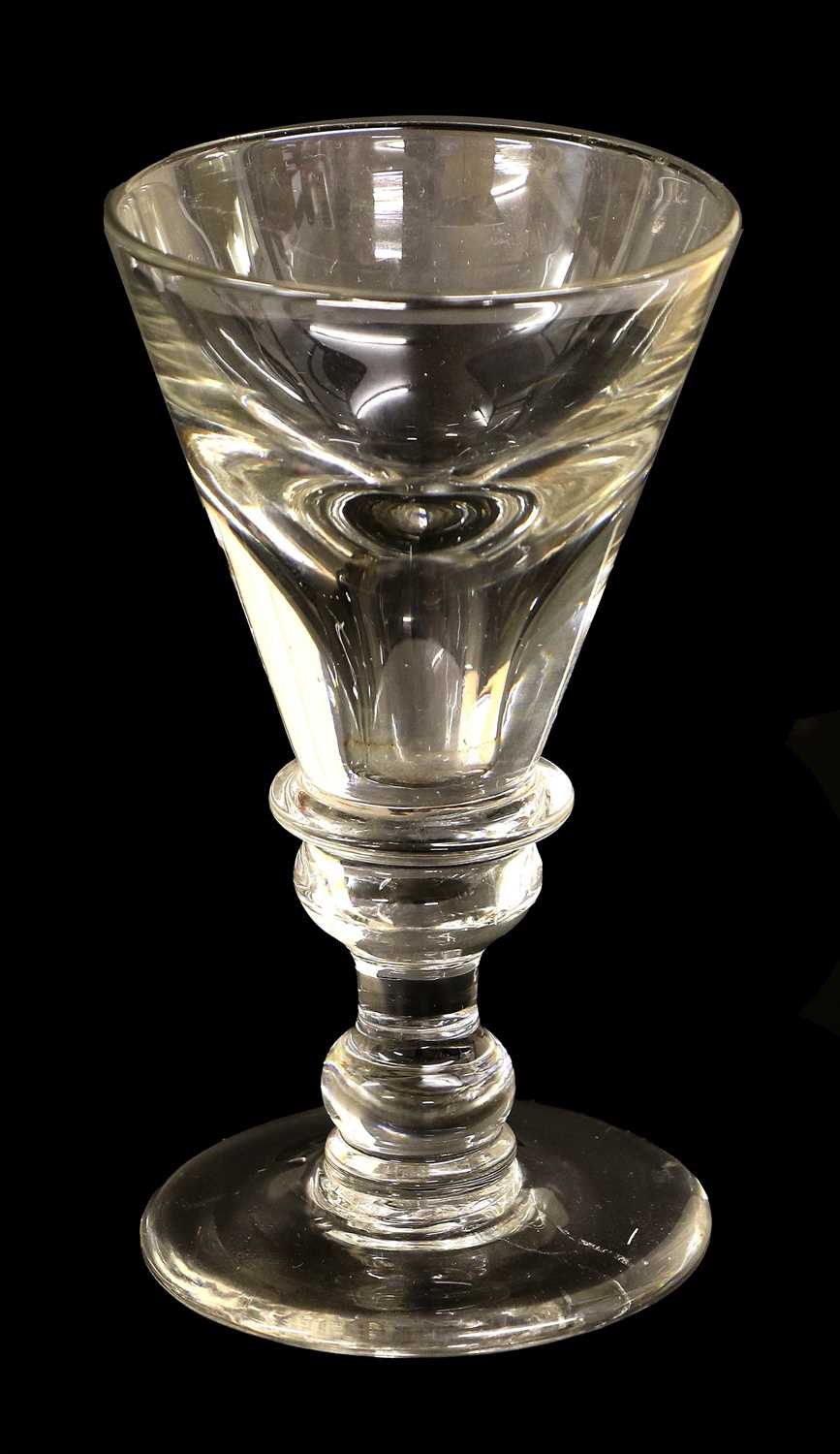 Lot 9 - A Toastmaster's Glass, circa 1740, the...