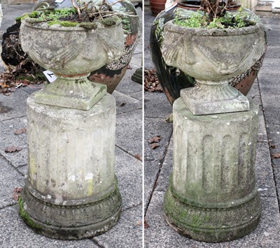 Lot 1210 - A Pair of Classical Style Composition Garden...