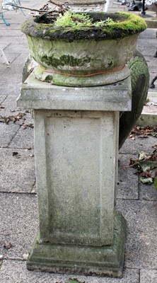 Lot 1207 - A Circular Composition Planter, with acanthus...